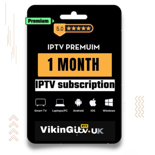 IPTV Subscription 1 Months – Premium 4K